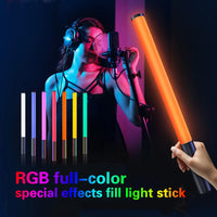 Thumbnail for Creative LED handheld fill light stick photography camera atmosphere light RGB full-color fill light disco DJ stick light 50CM