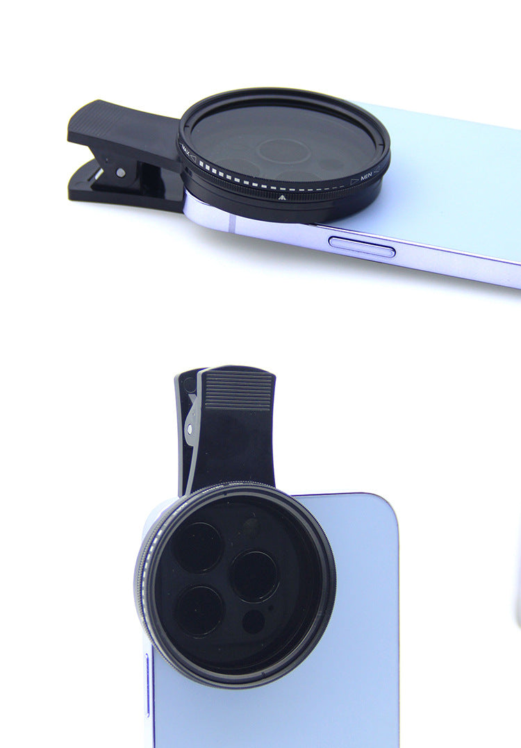 Cell Phone Adjustable Filter Light Reduction Neutral Density Photography Camera ND2-400 Filter