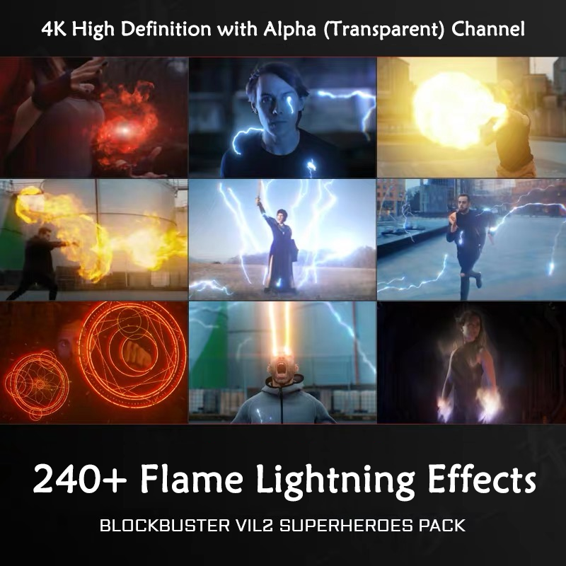 Special Effects Video material: Access 240+ High-Quality Special Effects, Easy One-Click Operations, and Full 4K Video Compatibility