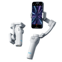 Thumbnail for TOKQI M01 3-Axis Gimbal Stabilizer with Filling Light Anti-shake Handheld Smartphone Gimbal with Foldable Tripod for Vlogging Taking Photo Mobile Phone