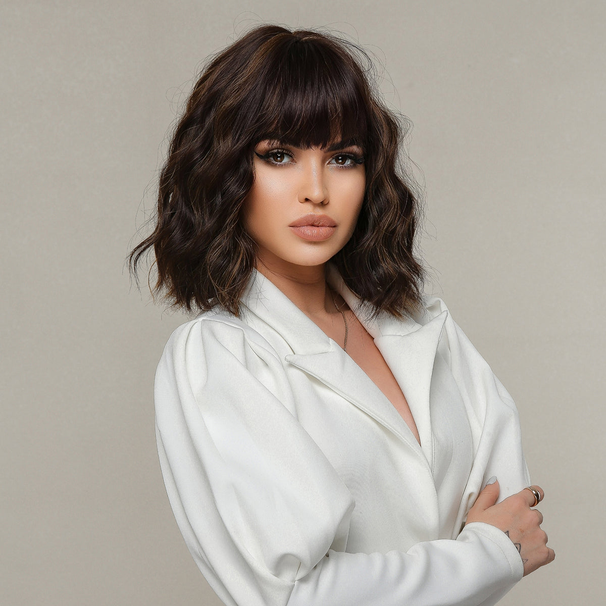 14 inches Natural wave Short Fashion Wig LC8087-1