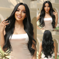 Thumbnail for 28 inch Long Black Wavy Wigs for Women LC2019-1