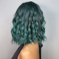 Thumbnail for 16 Inch Green Ombre Wavy BOB wigs for Women SS170-1