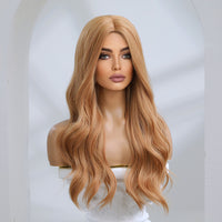 Thumbnail for 26 inches natural wave and long hair brown fashion wig LC8044-1