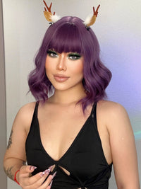 Thumbnail for 14 Inch Purple Short  Wigs for Women WL1006-3