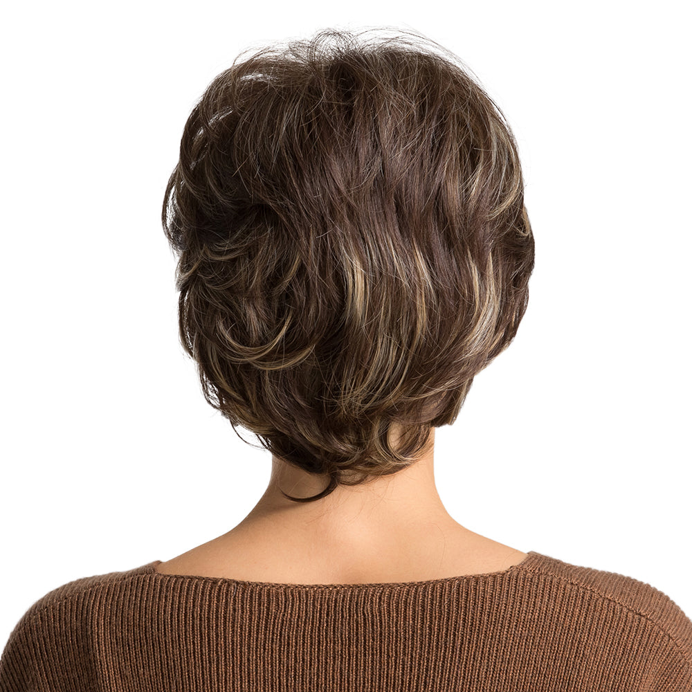 Short Blonde and Brown Pixie Cut Wigs With Blonde Highlight Pixie Cut Wigs for Women Daily Use SS109-1