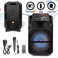 Thumbnail for Portable Bluetooth PA Speaker System with 12