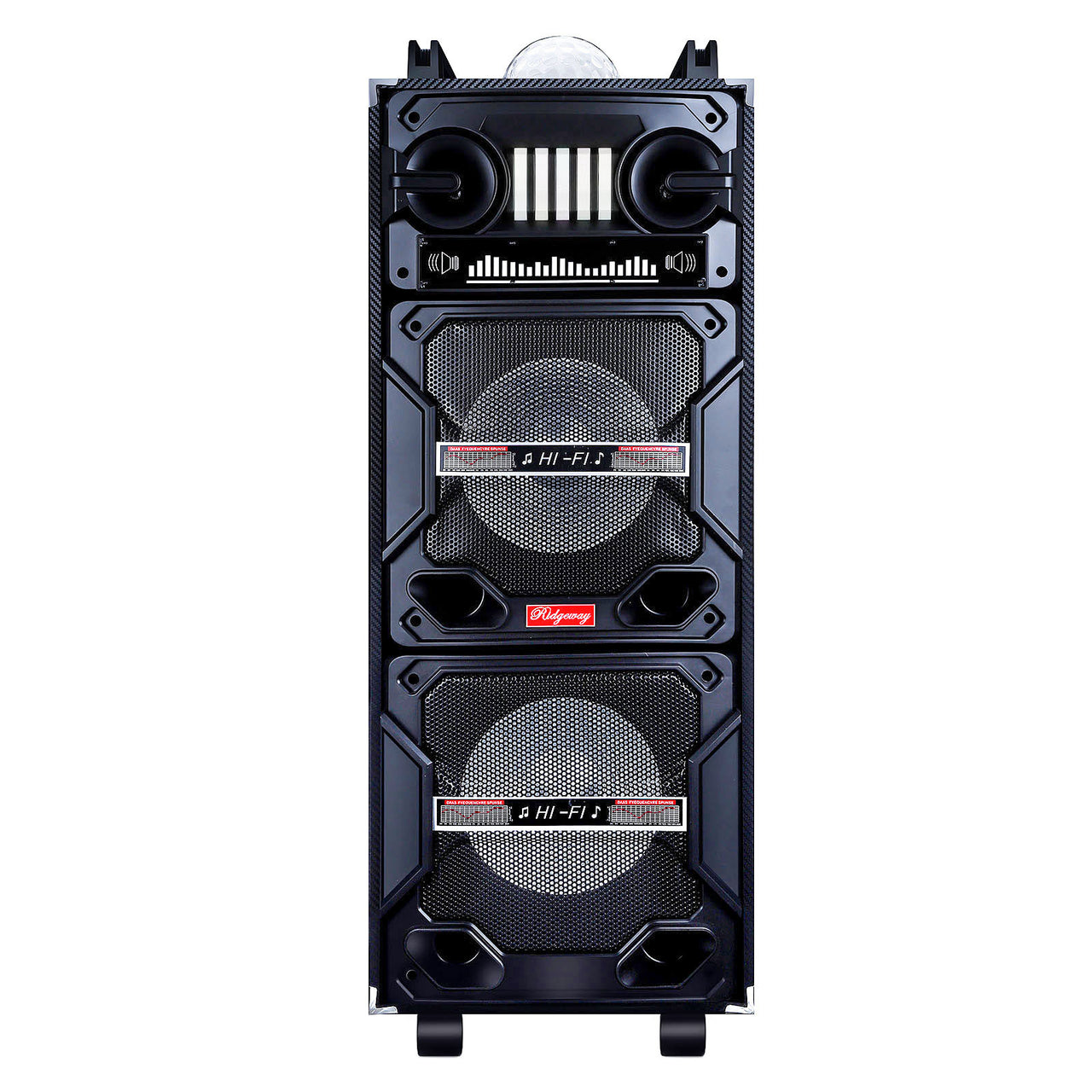 4,500W Bluetooth Speaker Rechargable Dual 10" Woofer Party FM Karaok DJ LED AUX