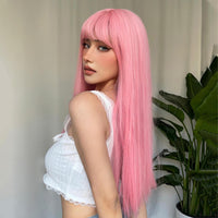 Thumbnail for 28 Inch pink Long Wavy Wigs for Women WL1092-2