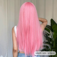 Thumbnail for 28 Inch pink Long Wavy Wigs for Women WL1092-2