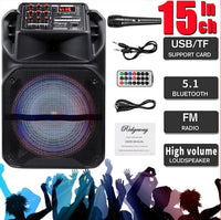 Thumbnail for Portable Bluetooth PA Speaker System with 12