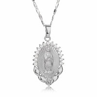 Thumbnail for 1pc Men's Virgin Mary Pendant Necklace Three Colors Available