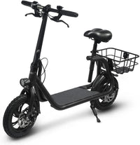 Thumbnail for SEHOMY Electric Scooter Adults with Seat , Portable Scooters for Adults 15.5MPH Lightweight, Foldable 450W Motor Battery E-Scooter Basket, 265lbs Max Load Electronic Scooter 2 Wheel